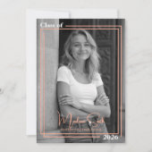 Ankündigung eines doppelten Gerahmten Abschlusses (Vorderseite)