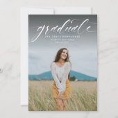 Ankündigung eines einfachen Abschluss-Fotos (Vorderseite)