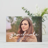 Ankündigung eines einfachen Foto-Abschlusses (Stehend Vorderseite)