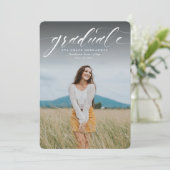 Ankündigung eines einfachen Fotos für den Abschlus (Stehend Vorderseite)