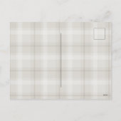 Ankündigung eines einfachen Typ Baby Geburtsdatum  (Rückseite)