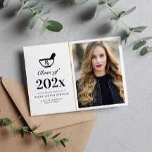 Ankündigung eines eleganten Apotheken-Abschlusses