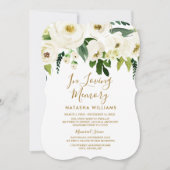 Ankündigung eines eleganten Beerdigungsservice für (Vorderseite)