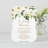 Ankündigung eines eleganten Beerdigungsservice für (Stehend Vorderseite)