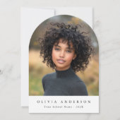 Ankündigung eines eleganten Bogen-Foto-Abschlusses (Vorderseite)