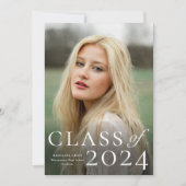 Ankündigung eines eleganten Foto-Abschlusses (Vorderseite)