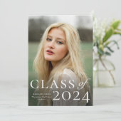 Ankündigung eines eleganten Foto-Abschlusses (Stehend Vorderseite)