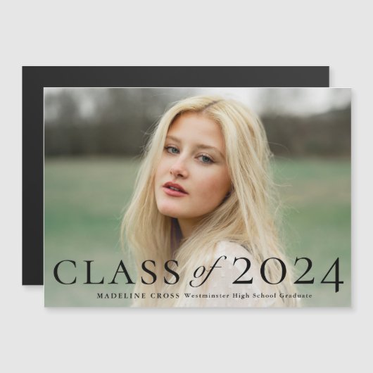 Ankündigung eines eleganten Foto-Abschlusses (Vorne/Hinten)