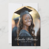 Ankündigung eines eleganten Foto-Abschlusses (Vorderseite)