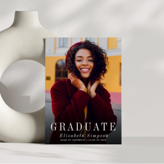 Ankündigung eines eleganten Foto Abschlusses