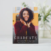 Ankündigung eines eleganten Foto Abschlusses (Stehend Vorderseite)