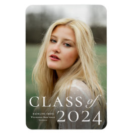 Ankündigung eines eleganten Foto-Abschlusses Magnet