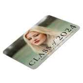 Ankündigung eines eleganten Foto-Abschlusses Magnet (Linke Seite)