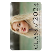 Ankündigung eines eleganten Foto-Abschlusses Magnet (Vertikal)