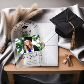 Ankündigung eines eleganten Foto Graduate Abschlus