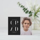 Ankündigung eines eleganten modernen Drehbuchschre Postkarte (Stehend Vorderseite)