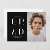 Ankündigung eines eleganten modernen Drehbuchschre Postkarte (Vorne/Hinten)