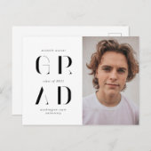 Ankündigung eines eleganten modernen Drehbuchschre Postkarte (Vorne/Hinten)