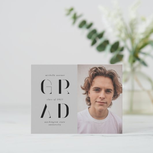 Ankündigung eines eleganten modernen Drehbuchschre Postkarte (Stehend Vorderseite)