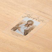 Ankündigung eines eleganten Script-Akryllischen Ab (Ablage )