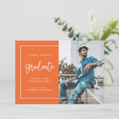 Ankündigung eines handgeschriebenen Skript-Abschlu (Stehend Vorderseite)