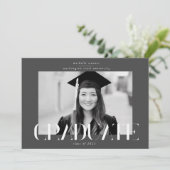 Ankündigung eines hochmodernen Drehbuchabschlusses (Stehend Vorderseite)