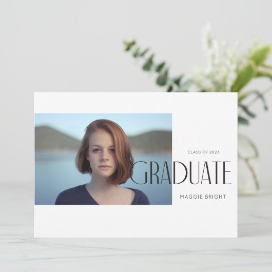 Ankündigung eines Hochschulabsolventen 2023 in ein (Stehend Vorderseite)