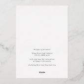 Ankündigung eines Hochschulabsolventen 2023 in ein (Rückseite)