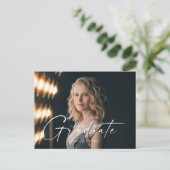 Ankündigung eines Hochschulabsolventen 2023 in ein Postkarte (Stehend Vorderseite)