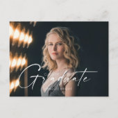 Ankündigung eines Hochschulabsolventen 2023 in ein Postkarte (Vorderseite)