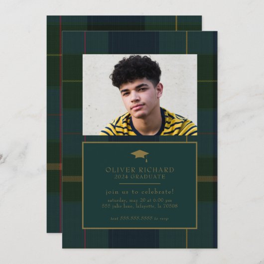 Ankündigung eines Karierten Abschlusses im Grünen (Vorne/Hinten)