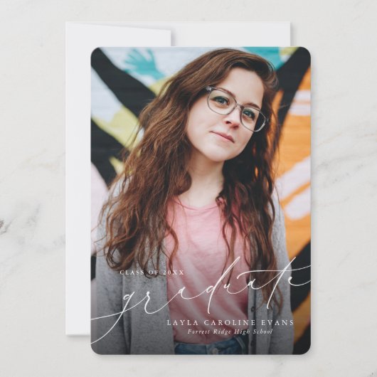 Ankündigung eines klassischen Fotos (Vorderseite)