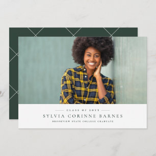 Ankündigung eines klassischen grünen horizontalen