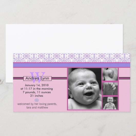 Ankündigung eines lila Bandanmusters (Vorne/Hinten)