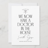 Ankündigung eines medizinischen Abschlusses (Vorderseite)