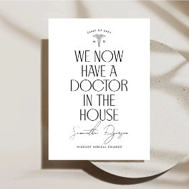 Ankündigung eines medizinischen Abschlusses