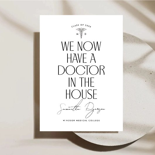 Ankündigung eines medizinischen Abschlusses