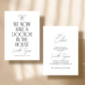 Ankündigung eines medizinischen Abschlusses