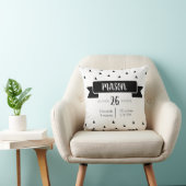 Ankündigung eines modernen Babystaates Kissen (Stuhl )