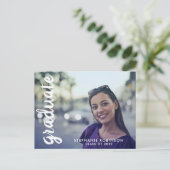 Ankündigung eines modernen benutzerdefinierten Fot Postkarte (Stehend Vorderseite)