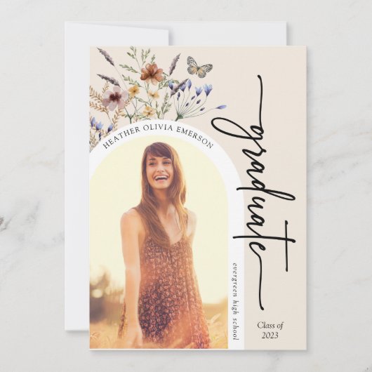 Ankündigung eines modernen Blumenstuhls (Vorderseite)