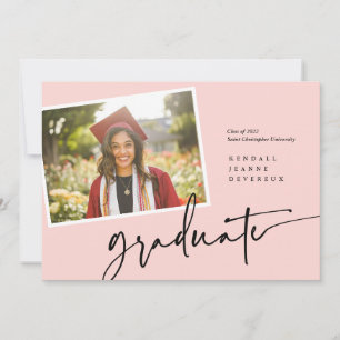 Ankündigung eines modernen Foto Graduate Snapshot
