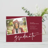 Ankündigung eines modernen Foto Graduate Snapshot (Stehend Vorderseite)