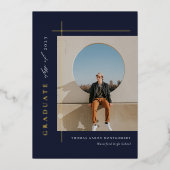 Ankündigung eines modernen Graduate Foto Foil (Vorderseite)