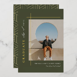 Ankündigung eines modernen Graduate Foto Foil