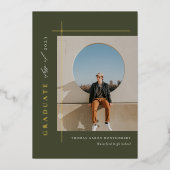 Ankündigung eines modernen Graduate Foto Foil (Vorderseite)