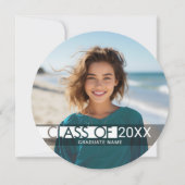 Ankündigung eines modernen Graduate Foto und Party (Vorderseite)