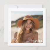 Ankündigung eines modernen Graduate Foto und Party (Vorderseite)