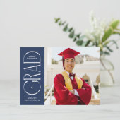 Ankündigung eines modernen Minimalistischen Abschl (Stehend Vorderseite)