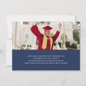 Ankündigung eines modernen Minimalistischen Abschl (Rückseite)